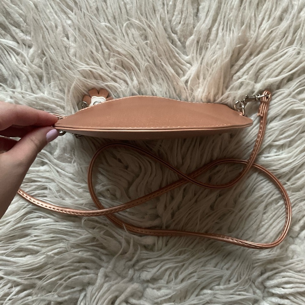 Zac Posen Metallic Copper Faux Leather Convertible Clutch Crossbody Bag Euc — image 7 of 8